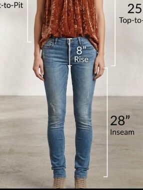 Armani Echange Blue Denim Skinny Jeans, 27